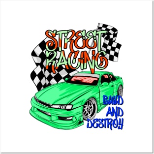 Street racing, street racer Posters and Art